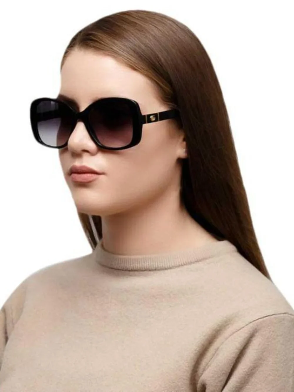 GUCCI GG0762S 001 BLACK SQUARE SUNGLASSES